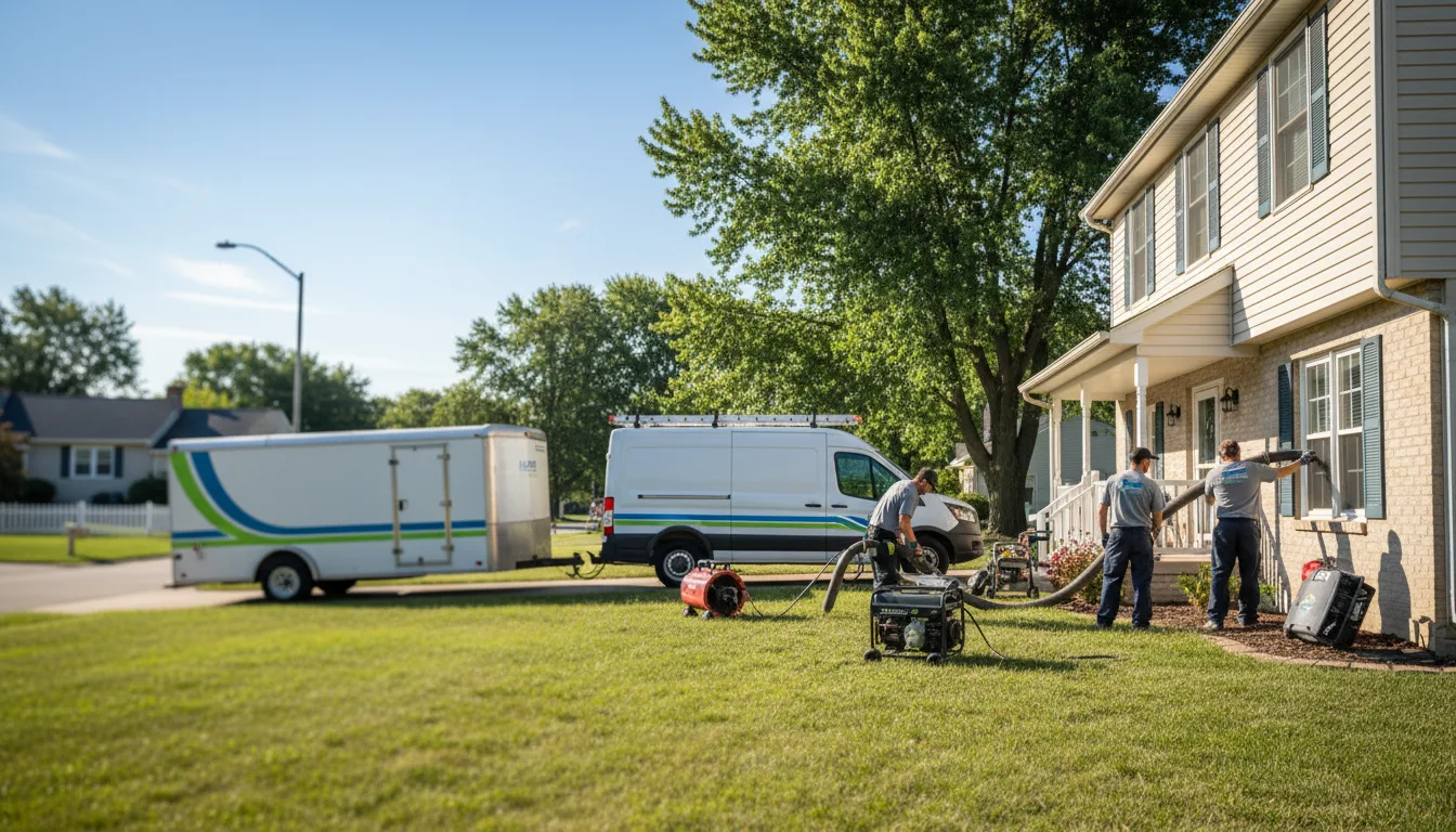 Flooded Basement Restoration And Cleanup With Repair in Pittsburg, KS near me